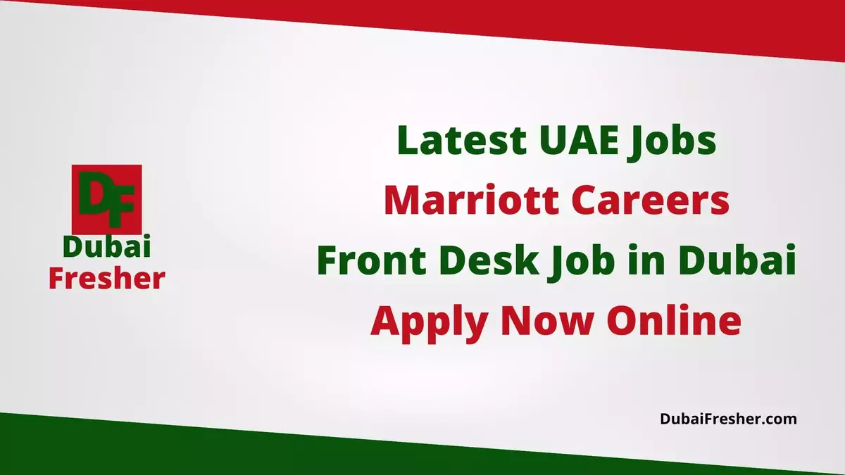 Front Desk Job in Dubai